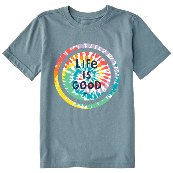 life is good blue tie dye shirt